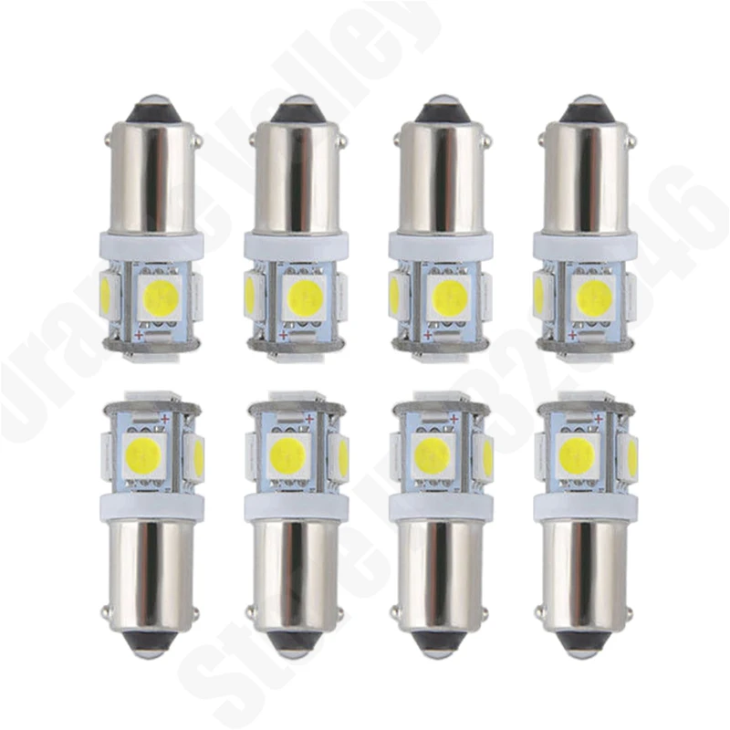 10 шт. BA9S 434 T4W 5 светодиодов 5050 SMD H6W автомобильные внутренние лампы для чтения