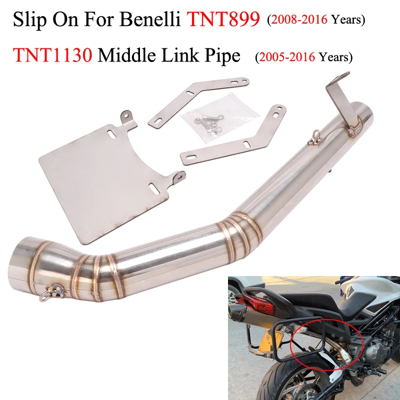 Выхлопная труба для мотоцикла Benelli TNT899 TNT1130 2005-2016 из нержавеющей стали - купить по