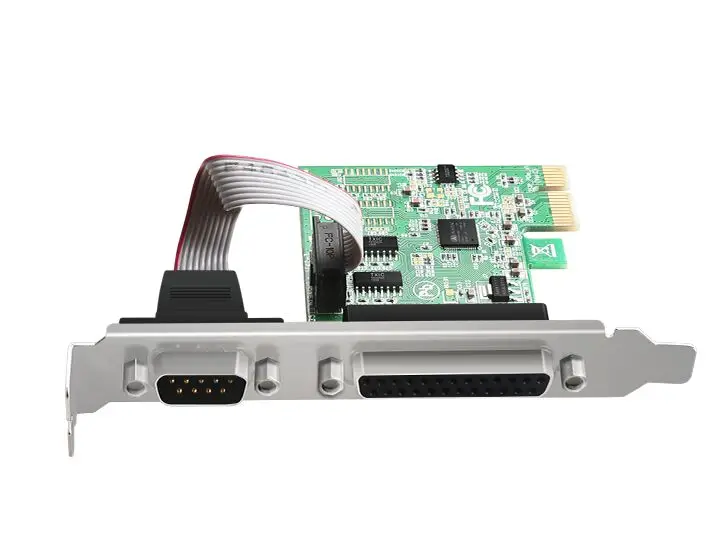 Большой-Q RS232 RS-232 последовательный порт COM и DB25 принтер параллельный порт LPT к PCI-E PCI Express адаптер конвертер AX9910 чип