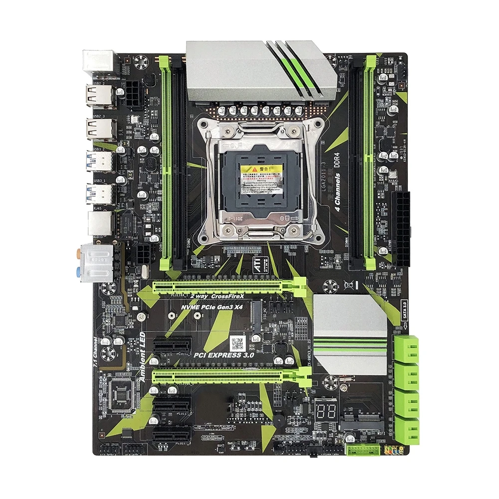 Материнская плата X99 LGA 2011 V3 REG ECC SATA 3 0 с M.2 SSD четырехканальная Память DDR4 64 Гб