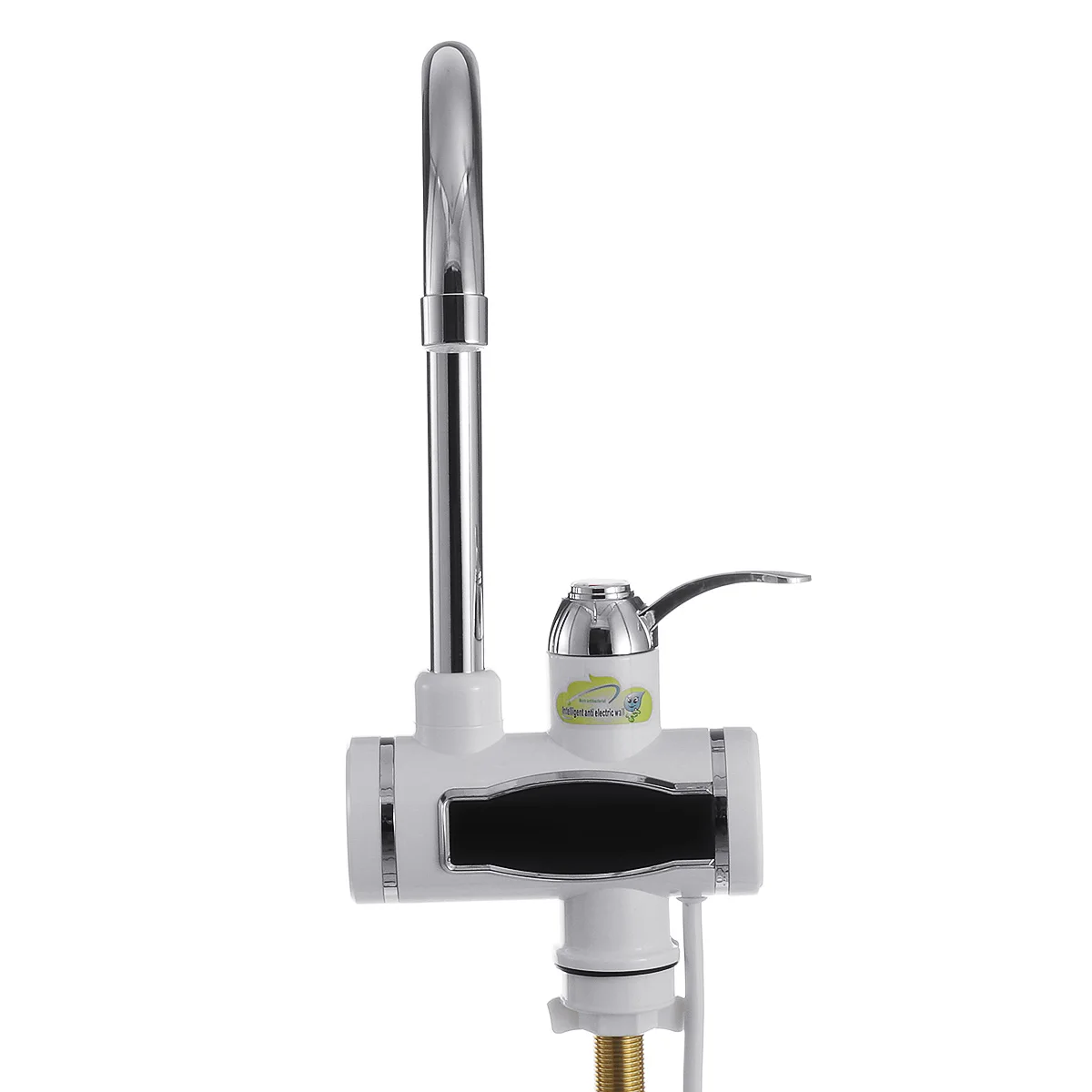 

Home 220V 3000W Hot Water Heater Instant Electric Faucet Tap Stainless Steel Under Inflow LED Display Bathroom Kitchen