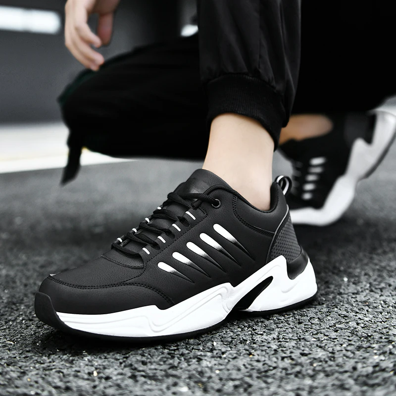 

Tenis Masculino 2020 Men Vulcanize Shoes Lightweight Breathable Running Leather Sneakers Comfortable Casual Outdoor Sports Shoes