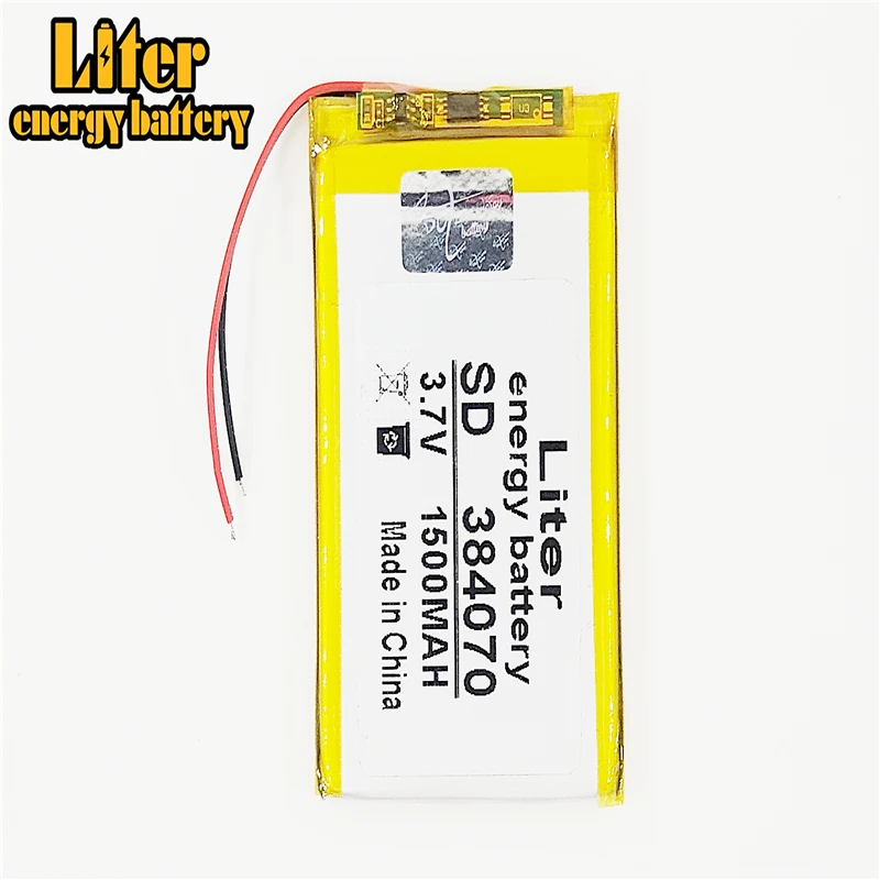 3 7 V 1500mAH 384070 PLIB (полимерный литий ионный/литий ионный аккумулятор) для умных часов