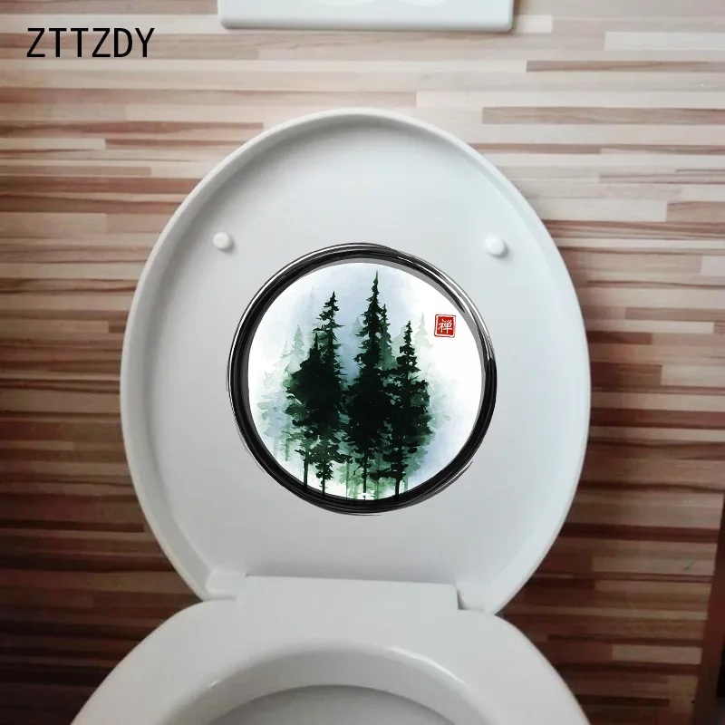 

ZTTZDY 22,2 × 22,3 см живописи тушью Классическая домашние наклейки на стену росписи творческий Туалет украшения T6-0280