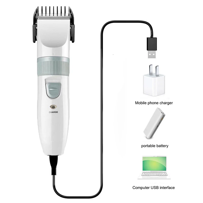 

Rechargeable Electric Hair Clipper Household Electric Clippers Mute Children's Rechargeable/Electric Both Work Hair Clippers