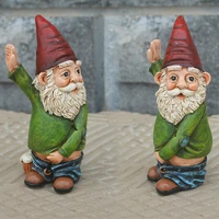 white beard dwarf old man dwarf statue resin crafts ornaments christmas garden ornaments