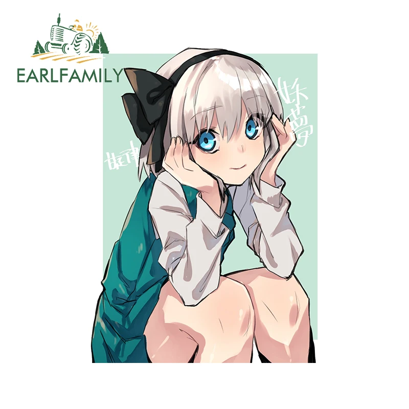 Виниловая наклейка EARLFAMILY для автомобиля Konpaku Youmu Touhou 13 см х 9 5