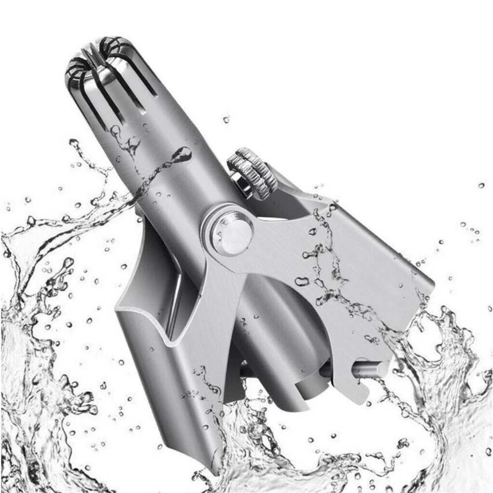 

1pc Portable Nose Trimmer for Men Stainless Steel Manual Trimmer Nose Vibrissa Razor Shaver Washable Ear Cleaner Hair Trimmer