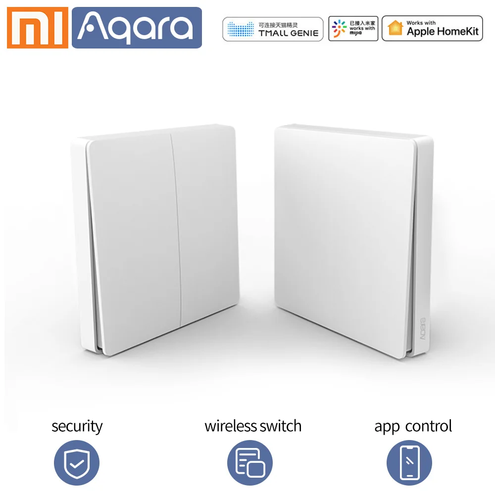 Aqara умный беспроводной переключатель настенный светильник управление Zigbee приложение wifi управление беспроводной дверной звонок для xiaomi умный дом