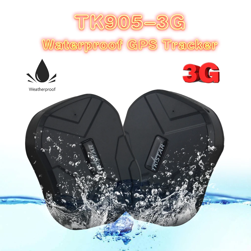 Автомобильный GPS трекер 3G TK905 WCDMA HSDPA/UMTS/EDGE/GPRS/GSM водонепроницаемый мини локатор с
