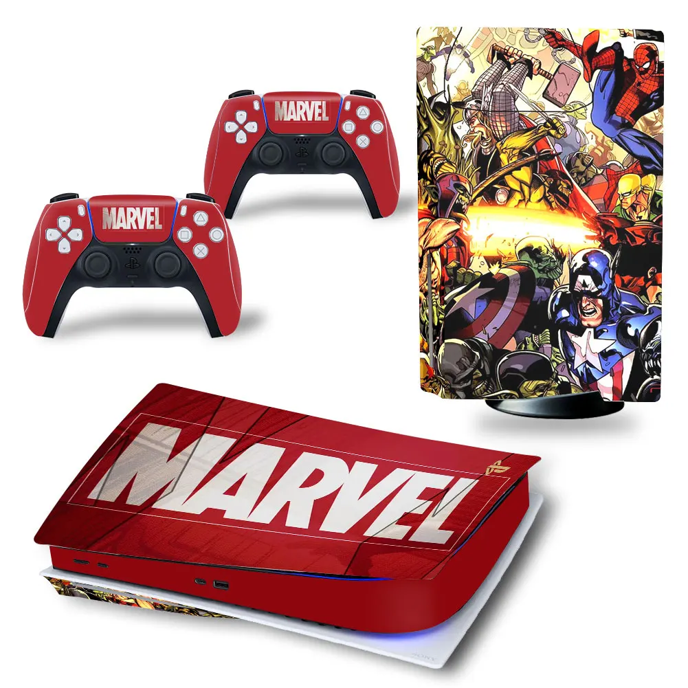 Наклейка в виде диска Дарта Вейдера Железного человека PS5 наклейка для консоли