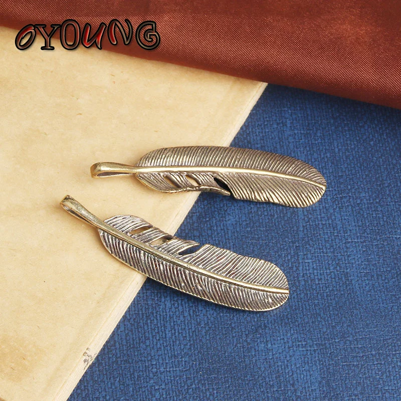 Ретро креативное ручное ожерелье из чистой меди и латуни для мужчин женщин