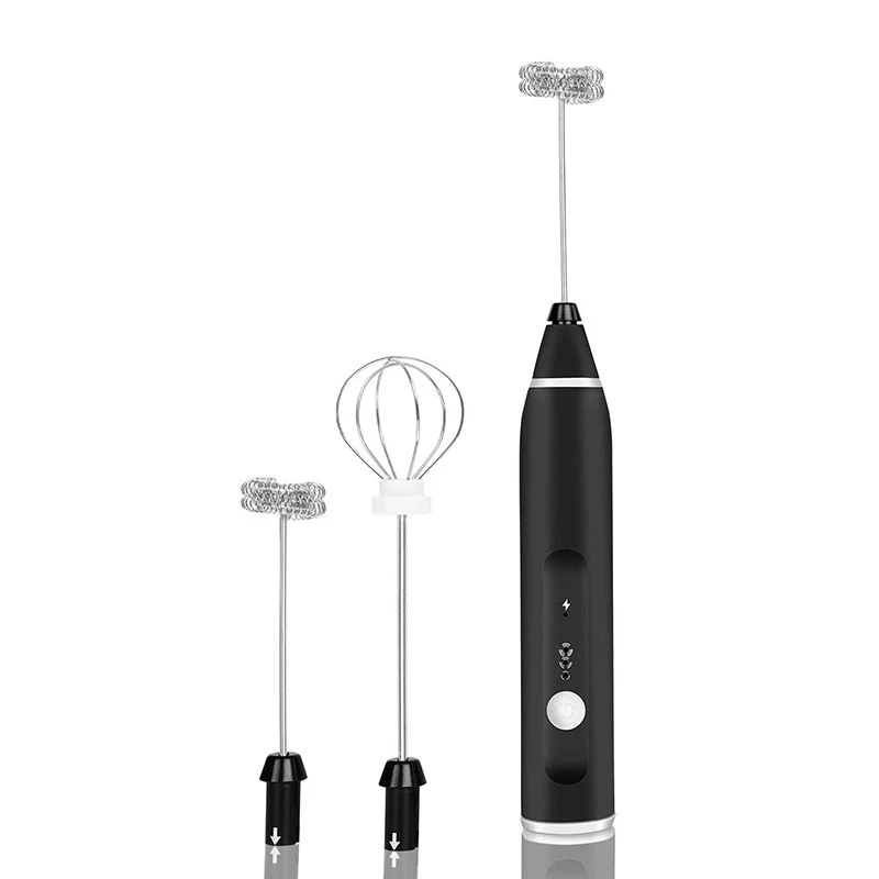 

Rechargeable Milk Frother Handheld Electric Maker ,3 Speed for Coffee