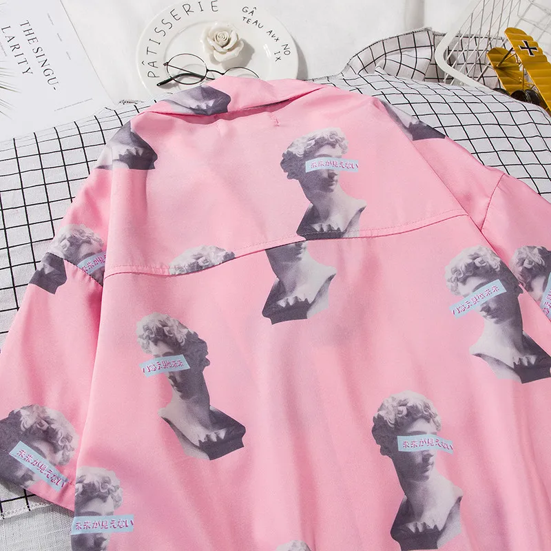 Мужская рубашка Una Reta белая Повседневная футболка с коротким рукавом в стиле