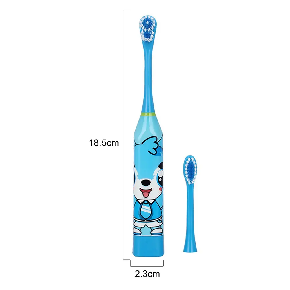 

Lovely Children Electric Toothbrush Cartoon Pattern Double-sided Tooth Brush Heads Electric Teeth Brush For Kids with 2 pcs Head