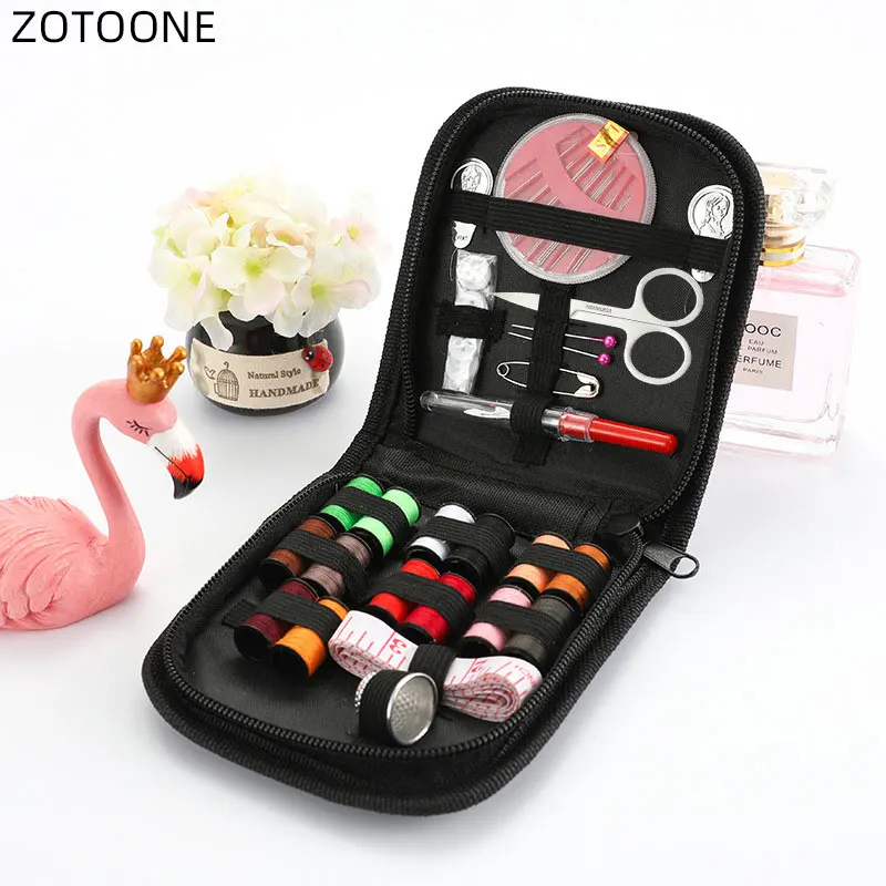 

27Pcs/Set Portable Travel Sewing Box Kitting Needles Tools Quilting Thread Stitching Embroidery Craft Sewing Kits Home Organizer