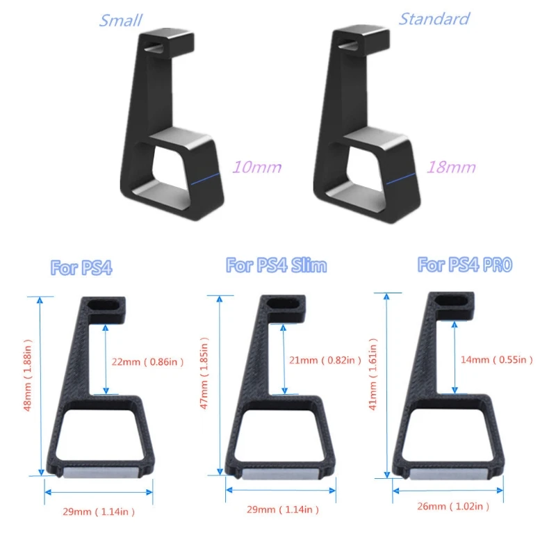 

Cooling Feet Game Console Holder Horizontal Bracket Accessories for sony PlayStation4 PS4 Slim Pro Gaming Accessories 4pcs