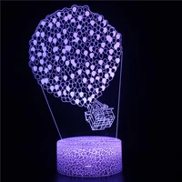 nighdn balloon 3d table lamp illusion baby night light 7 colors changing nightlight for child room home decor birthday gifts