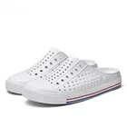 Мужские Пляжные шлепанцы с дырками, мягкие удобные сандалии для сада и пляжа, Повседневная модная Уличная обувь для пар, лето