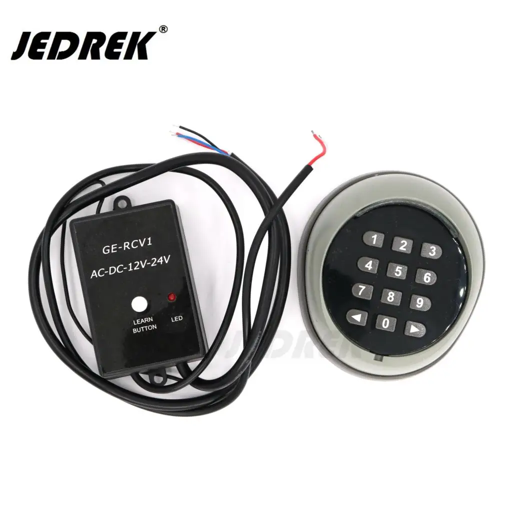 Black 1CH Keypad 433,92 МГц беспроводной дистанционный кнопочный переключатель с паролем комплект для контроля доступа ворот HCS101 Стандартный Код Открывания Ворот - Цвет: Black 1CH Keypad
