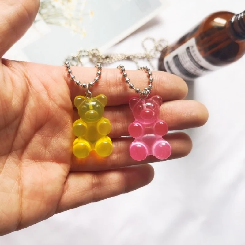 Ожерелье с милой девушкой конфетного цвета маленькая яркость для женщин цепочка
