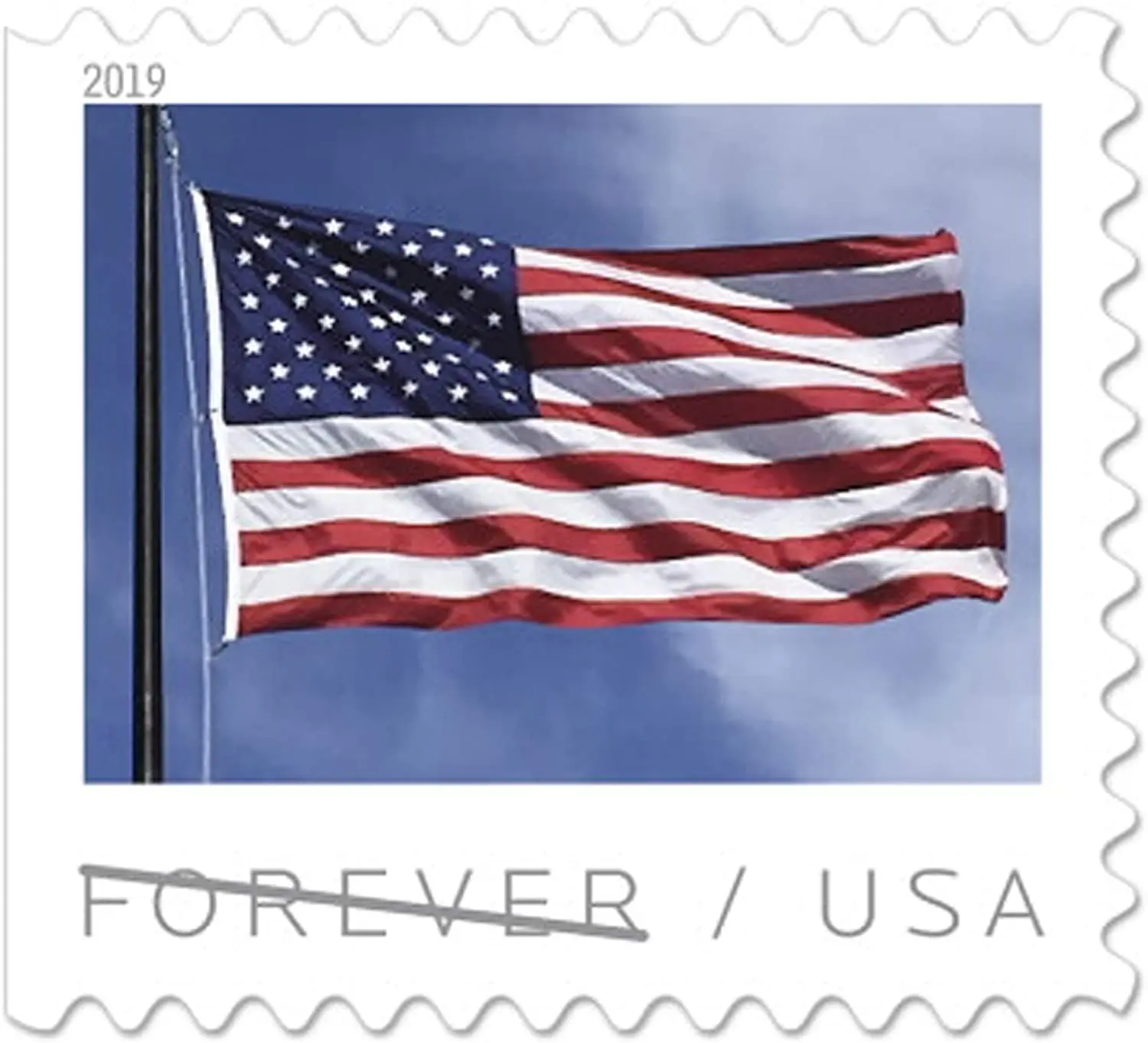 

2019 US Flag 2 Books of 20 USPS Forever First Class Postage Stamps Patriotic American Celebration (40 Stamps)