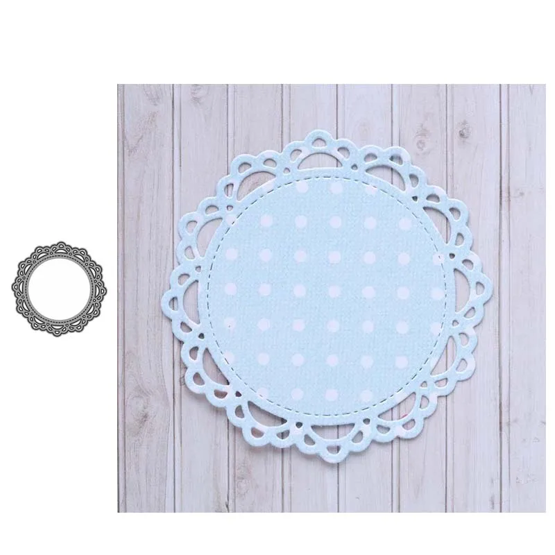 JC металлический Трафаретный вырубной штамп Скрапбукинг кружевные круг высечки