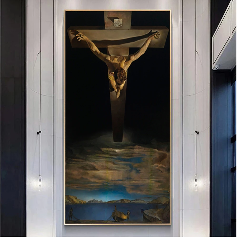 

Large Size 5D Diy Diamond Painting Salvador Dali The Christ Full Square Round Drill Diamond Embroidery Mosaic Cross Stitch Gift