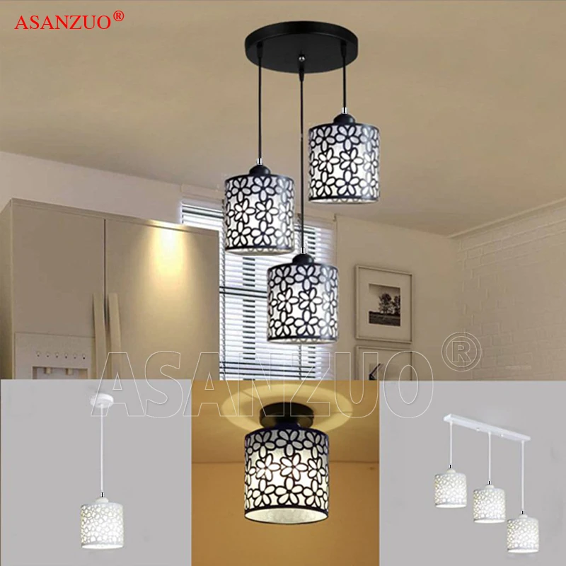 Современные подвесные светильники в скандинавском стиле железная ажурная