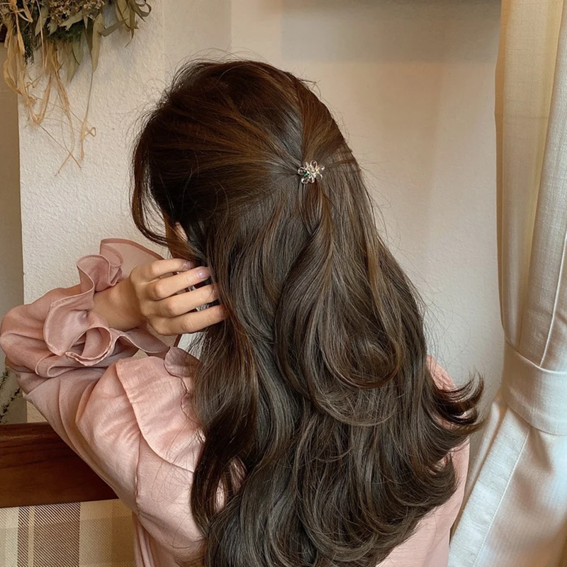 

Kajeer New Solid Color Acrylic Mini Clips Korean Style Hair Catch Women's Cute Hair Accessories Kawaii Barrettes Head Wrap