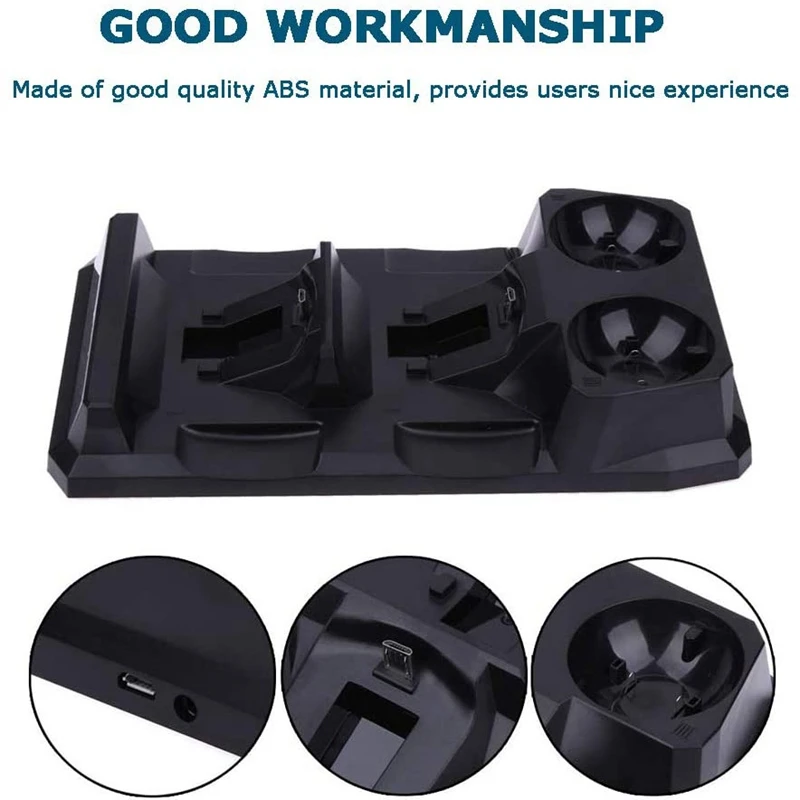 4 в 1 зарядная док станция с подставкой для быстрой зарядки светодиодный