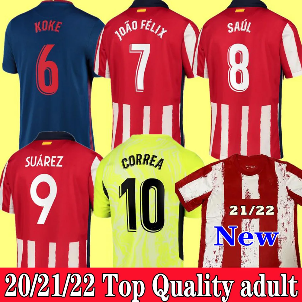 

2021 Free shipping Soccer Jersey 20-21 custom shirt +patch Top Best sale Atletico 2020 Top Thai Best quality Madrides