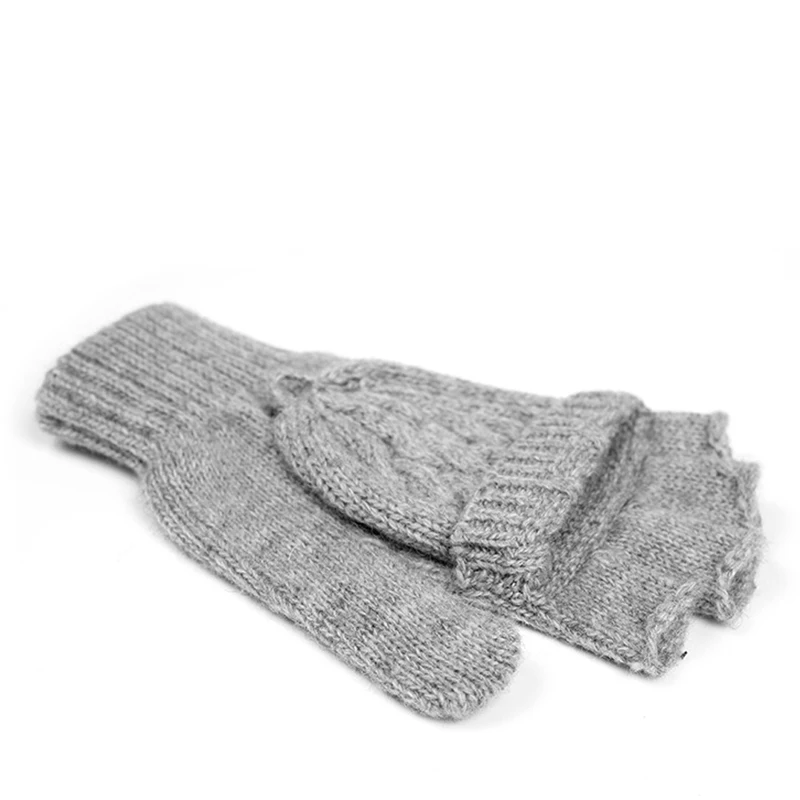 

Women Men Winter Warmer Soft Fingerless Gloves Mittens Knitted Glove Hand New