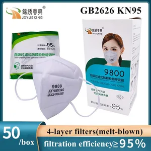 KN95 маска для лица с ртом Reuable фильтры для защиты здоровья 9800 Social Outdoors PM2.5 эффективность расплавления пленки 95%