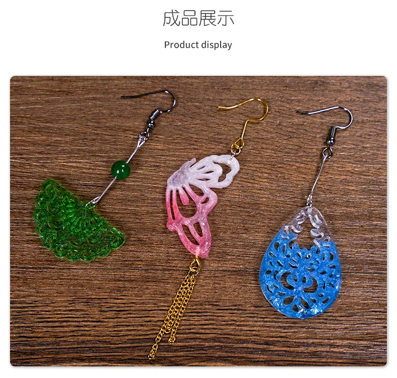 Длинные серьги в старинном стиле, кулон DIY, кристалл, эпоксидная смола, форма, зеркальные силиконовые формы для изготовления ювелирных изделий из смолы