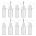 ULTNICE 10 шт. 10 мл иглы клей бутылки для жидкости иглы аппликатор для бутылок пустой бутылки для дома на рабочем месте (белый)