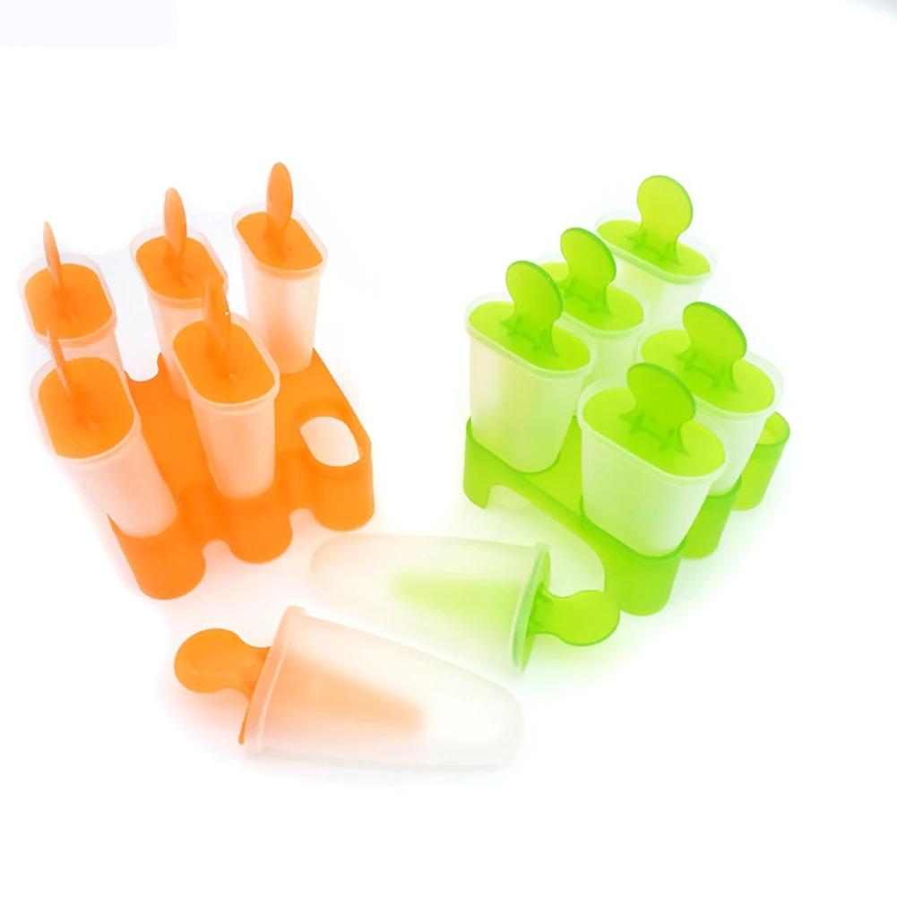 6 сеток форма для мороженого бытовая портативная круглая льда пластиковый