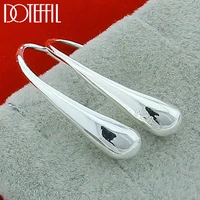 doteffil 925 sterling silver water dropletsraindrops stud earrings for woman wedding engagement fashion party charm jewelry