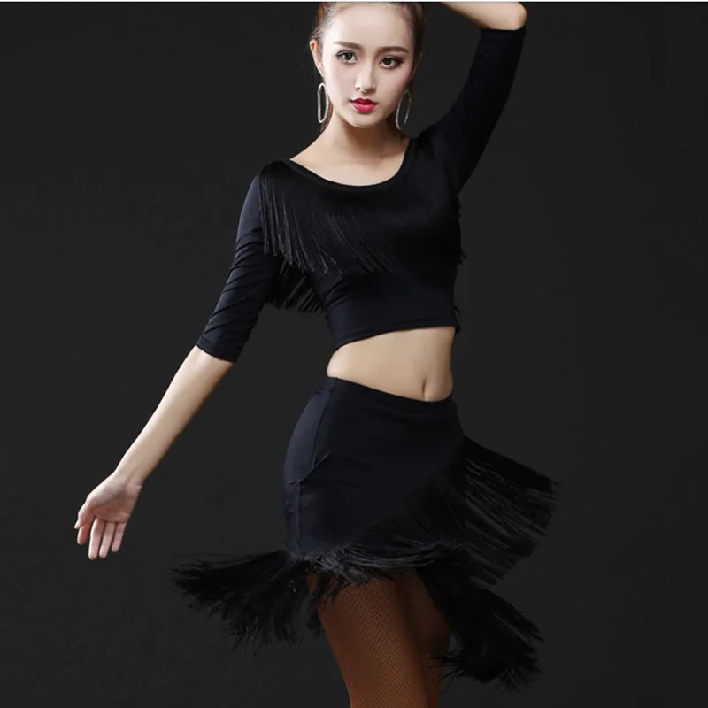 Юбка для латиноамериканских танцев женская Румба Самба танго бальная комната