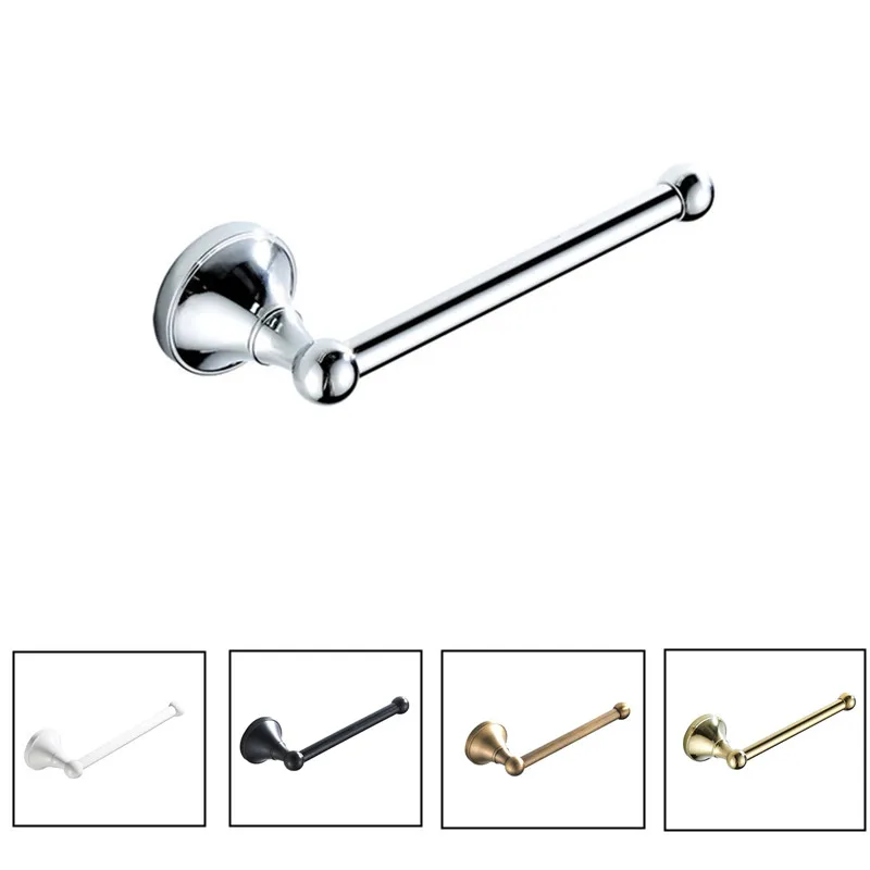 Настенный держатель для туалетной бумаги латунный черный рулонов белого цвета