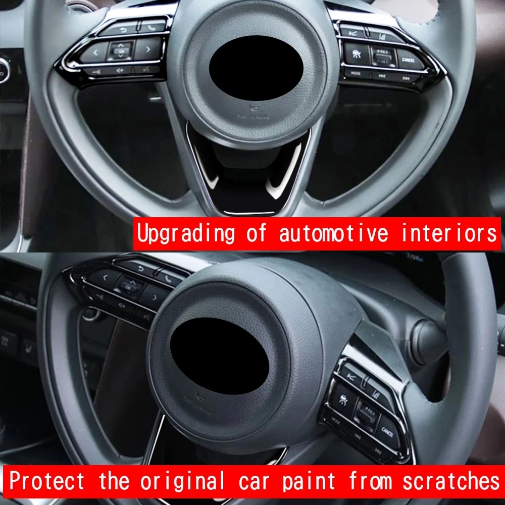 Хромированные кнопки на руль автомобиля для Toyota Yaris Cross 2020 2021 ABS Обложка рамы