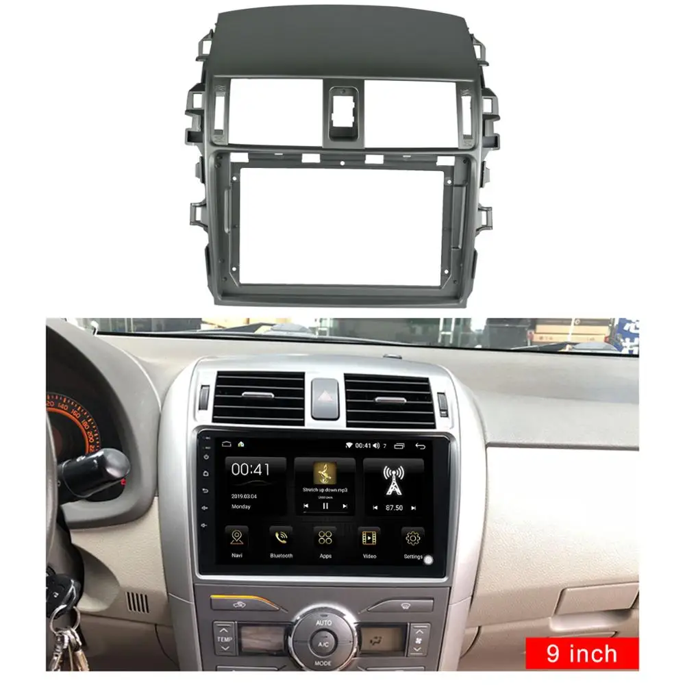Комплект обшивки автомобильной фасции 9 дюймов для TOYOTA Corolla/ Altis 2009 2013 Адаптер