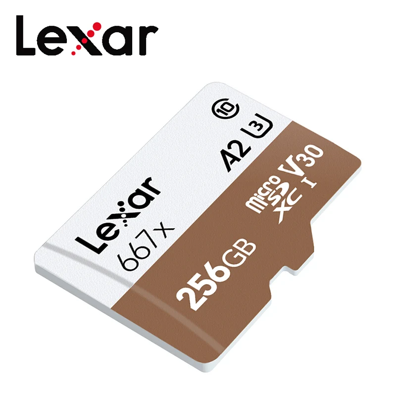 Оригинальная карта памяти Lexar A2 667x SDXC Micro SD карта 64 Гб 128 ГБ 256 ГБ A2 U3 V30 C10 TF карта для 4K видео microsd флэш-карты