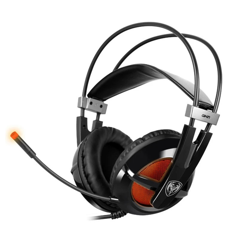 SOMiC G938 USB Игровые наушники Виртуальный 7 1 объемный светильник рассеянная