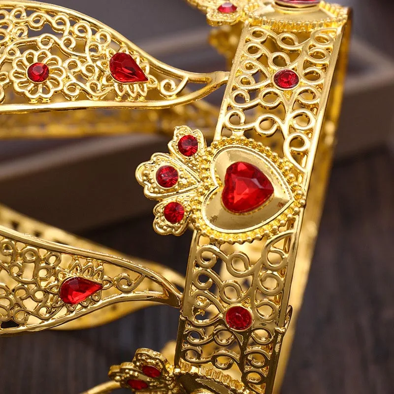 Вечерние диадемы FORSEVEN золотистые белые черные с украшением в виде короны для