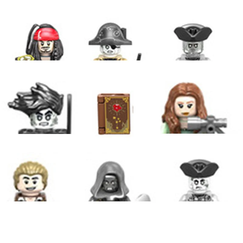 9 шт./компл. горячая Распродажа Пираты Карибского моря Фильм рисунок бороды Carina