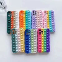 luxury pop it fidget toys tpu phone case for iphone se12 11 6 1 pro max x 6 6s 7g 8g 8plus square marble marked soft back case