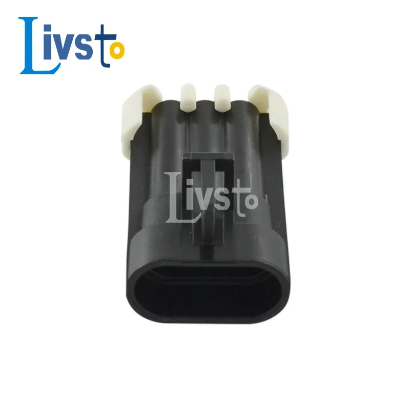 Комплект из 5/20/50/100 3-контактных черных автоматических разъемов Delphi Metri-Pack 150