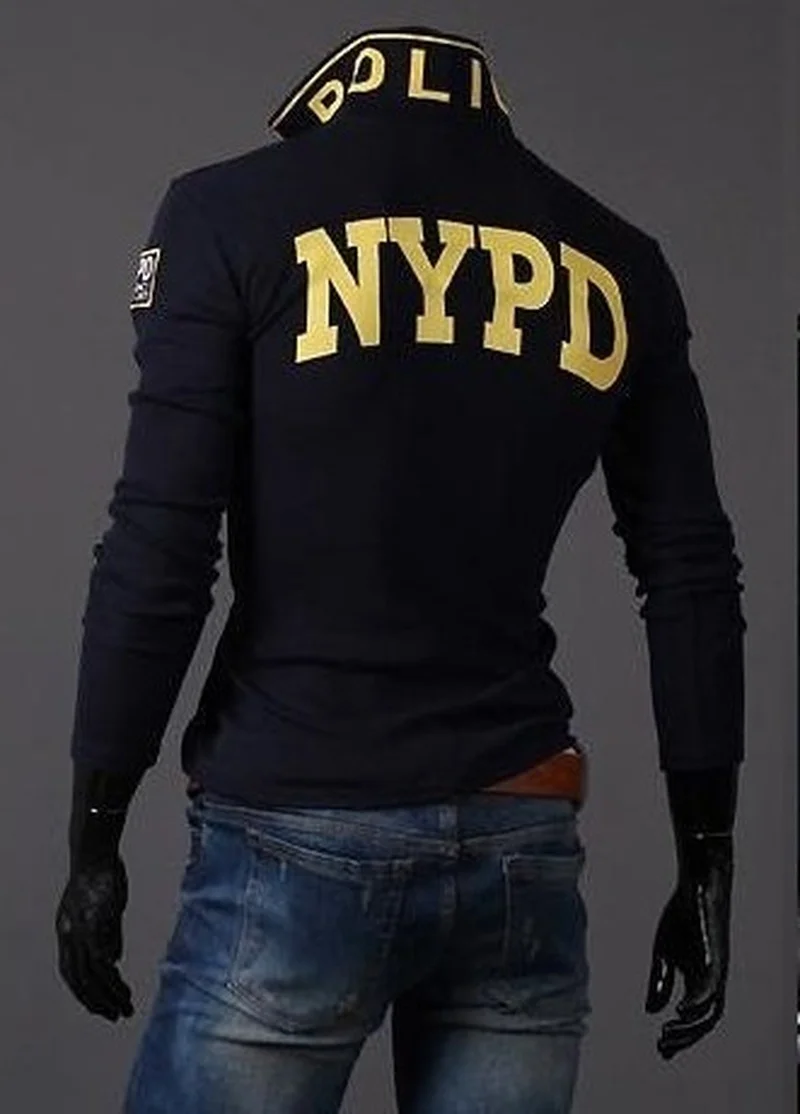 Мужская рубашка-поло с длинным рукавом ZOGAA однотонная Повседневная 3D вышивкой и