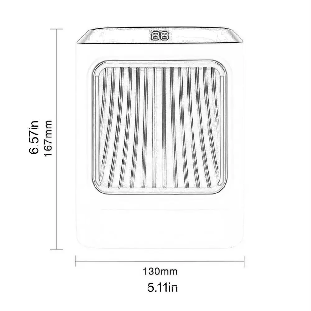 

Car Heater With Colorful Lights Ptc Aluminum Platinum Pattern Heating Sheet Cnc Display Intelligent Constant Temperature